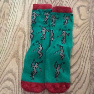 Funny Reindeer Xmas Long Socks